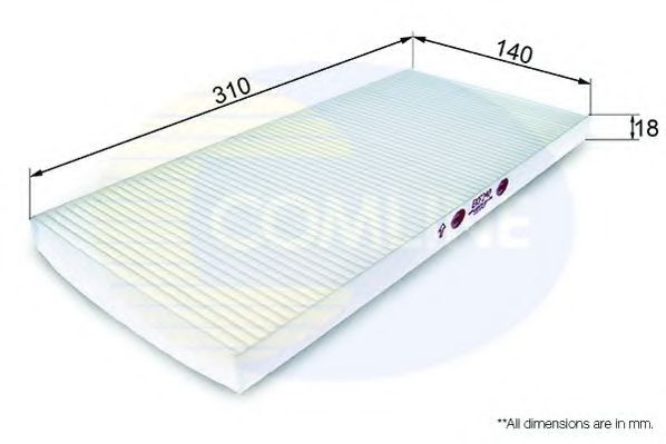 EKF240 COMLINE Heating / Ventilation Filter, interior air