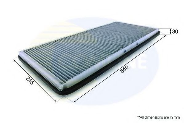 EKF254A COMLINE Heating / Ventilation Filter, interior air