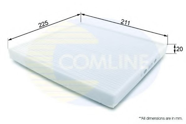 EKF260 COMLINE Heizung/Lüftung Filter, Innenraumluft