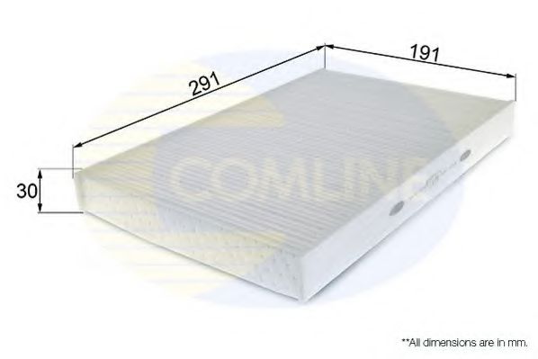 EKF271 COMLINE Heating / Ventilation Filter, interior air