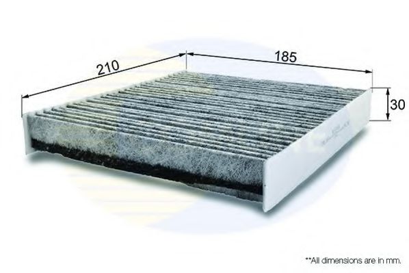 EKF278A COMLINE Heating / Ventilation Filter, interior air