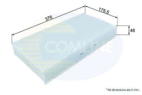 EKF178 COMLINE Heating / Ventilation Filter, interior air