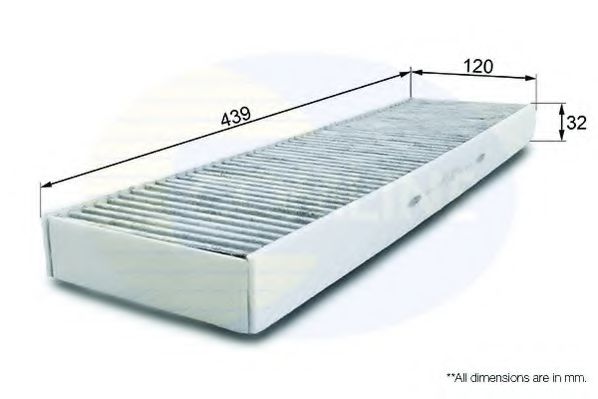 EKF180A COMLINE Heating / Ventilation Filter, interior air
