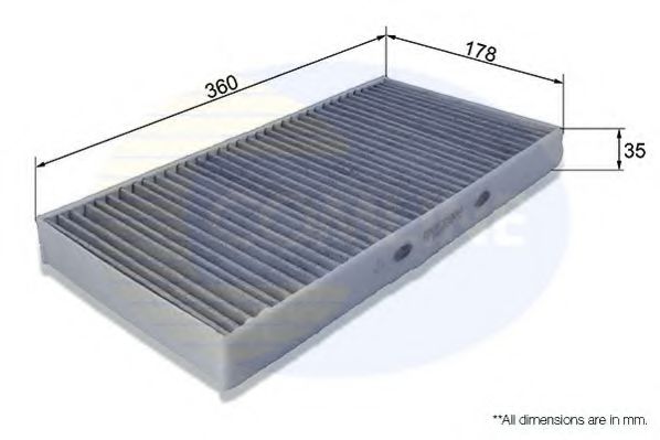 EKF299A COMLINE Heating / Ventilation Filter, interior air