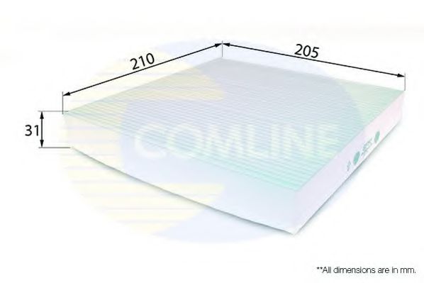 EKF192 COMLINE Filter, interior air