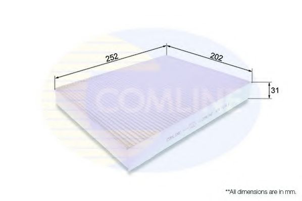 EKF335 COMLINE Heating / Ventilation Filter, interior air