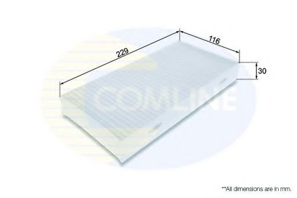 EKF339 COMLINE Heating / Ventilation Filter, interior air