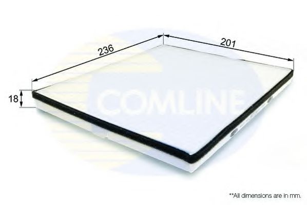 EKF200 COMLINE Heating / Ventilation Filter, interior air