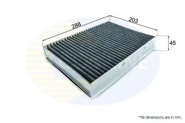EKF357A COMLINE Heating / Ventilation Filter, interior air