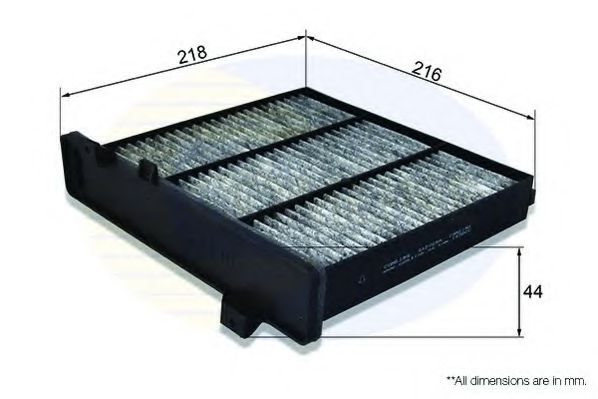 EKF395A COMLINE Heating / Ventilation Filter, interior air