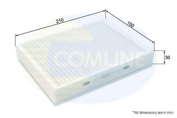 EKF414 COMLINE Heating / Ventilation Filter, interior air
