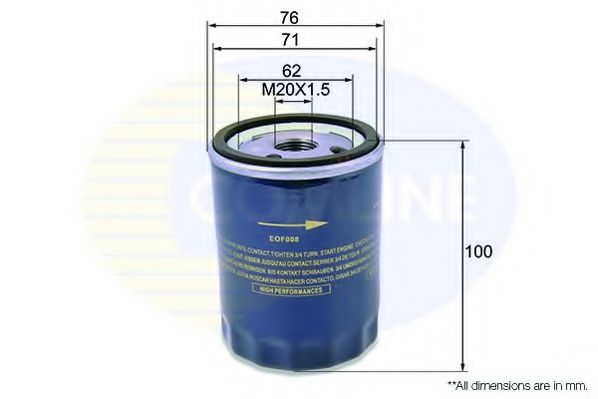 EOF008 COMLINE Oil Filter