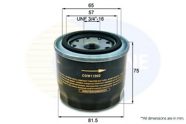CDW11002 COMLINE Oil Filter