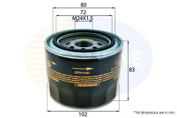 CTY11141 COMLINE Oil Filter