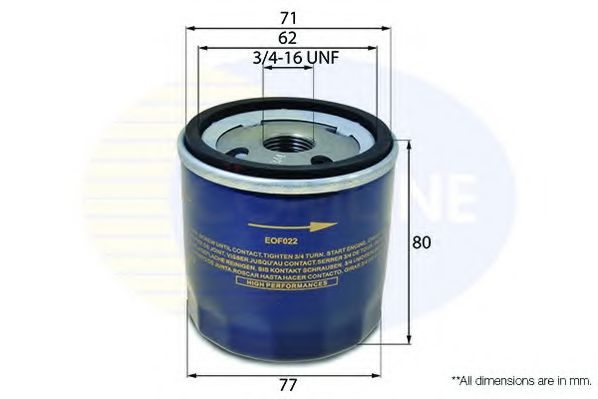 EOF022 COMLINE Oil Filter