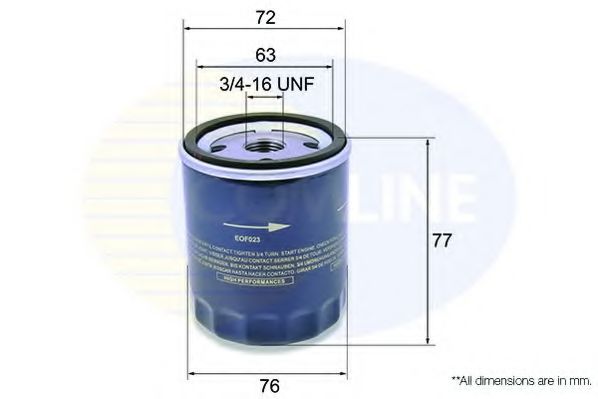 EOF023 COMLINE Oil Filter