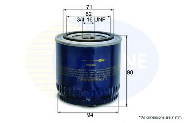 EOF065 COMLINE Oil Filter