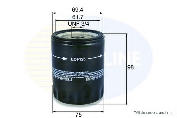 EOF125 COMLINE Смазывание Масляный фильтр