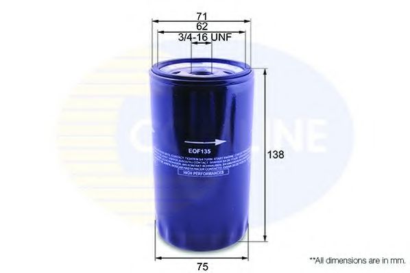 EOF135 COMLINE Lubrication Oil Filter
