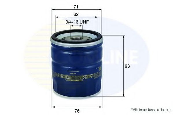 EOF181 COMLINE Lubrication Oil Filter