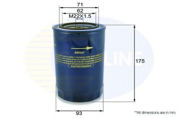 EOF223 COMLINE Oil Filter