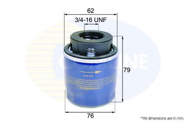 EOF226 COMLINE Lubrication Oil Filter