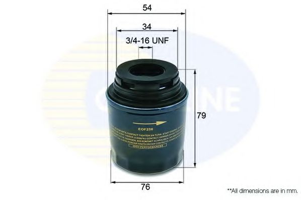 EOF250 COMLINE Lubrication Oil Filter