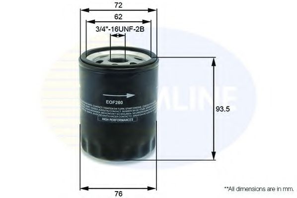 EOF260 COMLINE Oil Filter