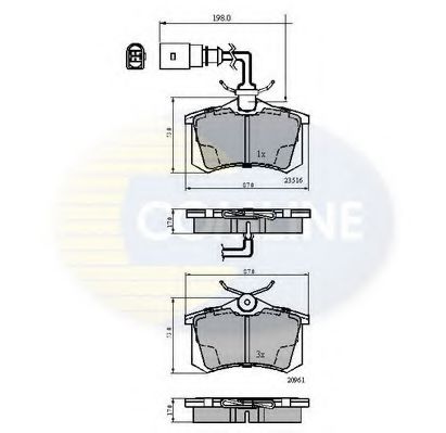CBP1797 COMLINE Brake System Brake Pad Set, disc brake