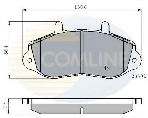 CBP01021 COMLINE Brake Pad Set, disc brake