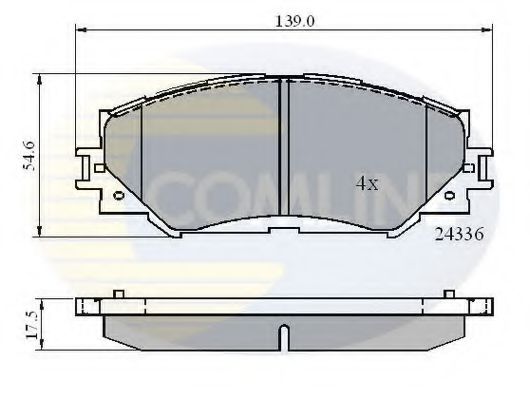 CBP01515 COMLINE Brake Pad Set, disc brake