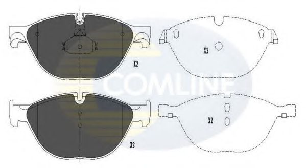 CBP06017 COMLINE Brake Pad Set, disc brake