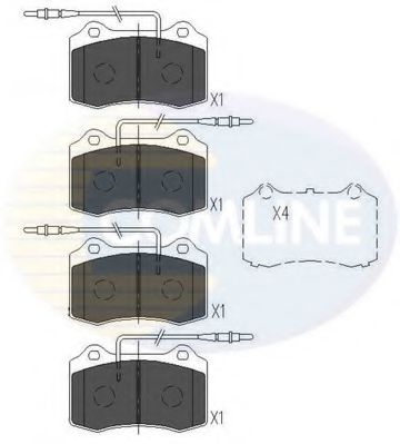 CBP11227 COMLINE Brake System Brake Pad Set, disc brake