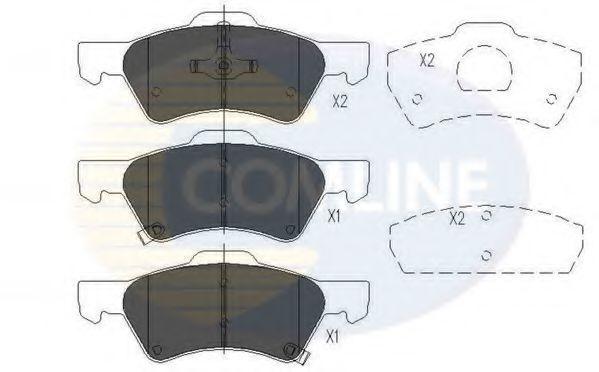 CBP31163 COMLINE Brake System Brake Pad Set, disc brake