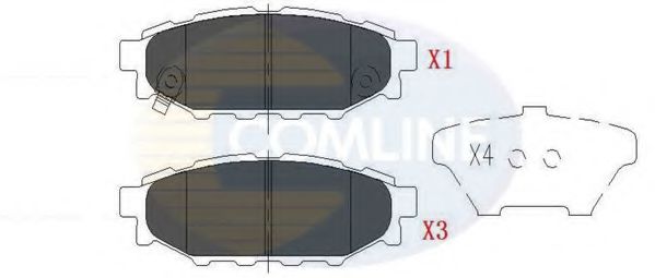 CBP36052 COMLINE Brake Pad Set, disc brake