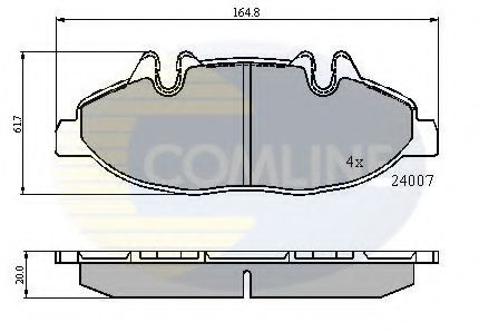 CBP01305 COMLINE Brake Pad Set, disc brake