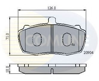 CBP01066 COMLINE Brake Pad Set, disc brake