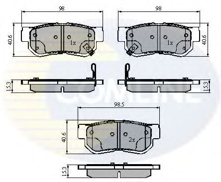 CBP3879 COMLINE Brake Pad Set, disc brake
