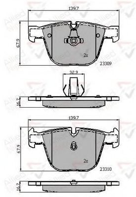 ADB01794 COMLINE Brake System Brake Pad Set, disc brake