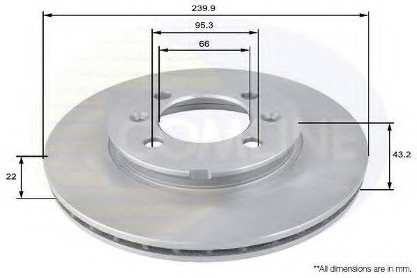 ADC1313V COMLINE Brake Disc