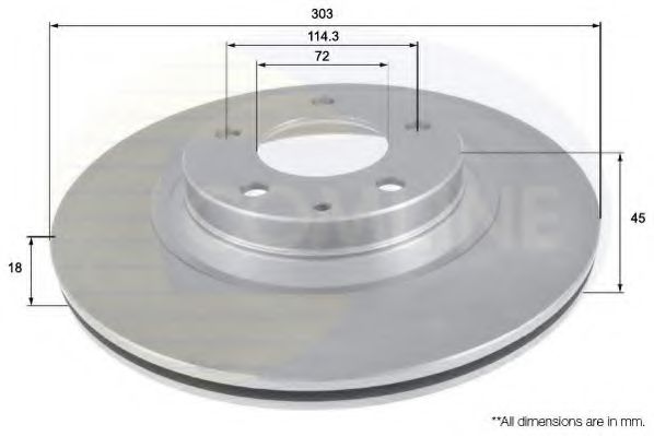 ADC0465V COMLINE Brake Disc