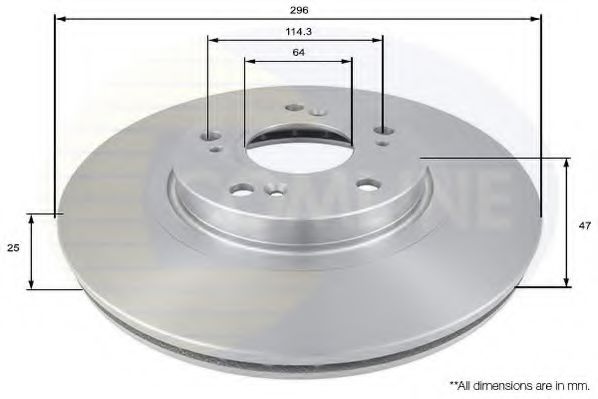 ADC0558V COMLINE Тормозная система Тормозной диск