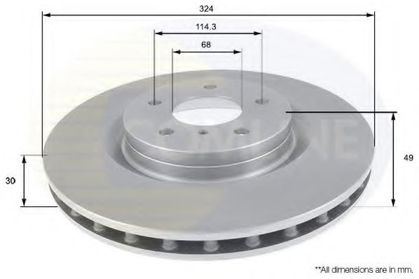 ADC0279V COMLINE Тормозная система Тормозной диск