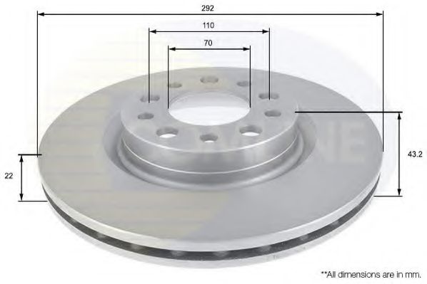 ADC1826V COMLINE Brake Disc