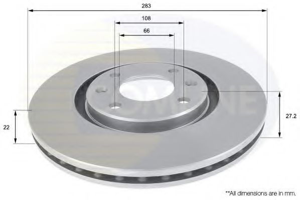 ADC1520V COMLINE Brake Disc