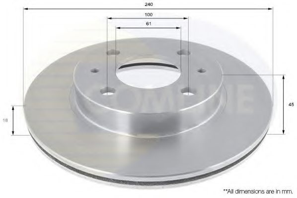 ADC0211V COMLINE Brake Disc