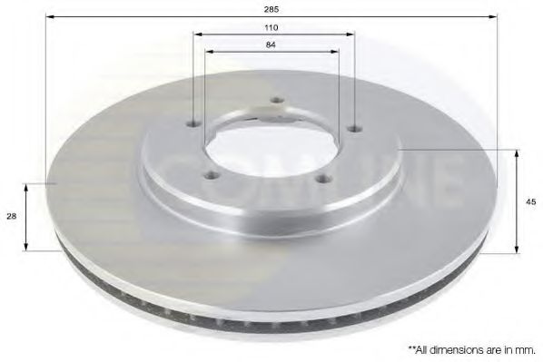 ADC0195V COMLINE Тормозная система Тормозной диск