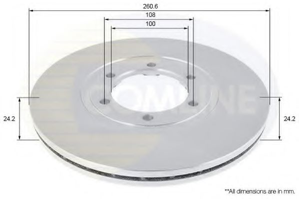 ADC1069V COMLINE Brake System Brake Disc