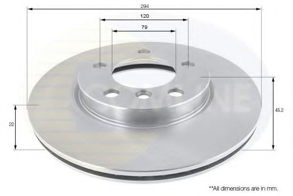 ADC1775V COMLINE Brake System Brake Disc