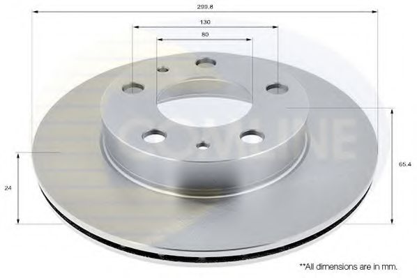 ADC1536V COMLINE Brake System Brake Disc